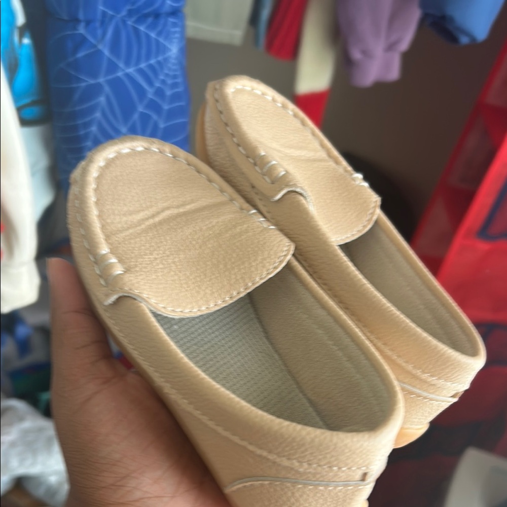Kids Tan Loafers